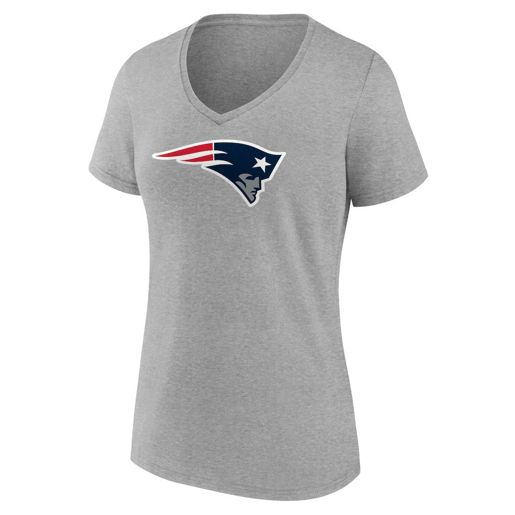 New England Patriots Women's Primary Team Logo V-Neck T-Shirt | NFL Hot