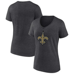 New Orleans Saints Women's Primary Team Logo V-Neck T-Shirt | NFL Sale