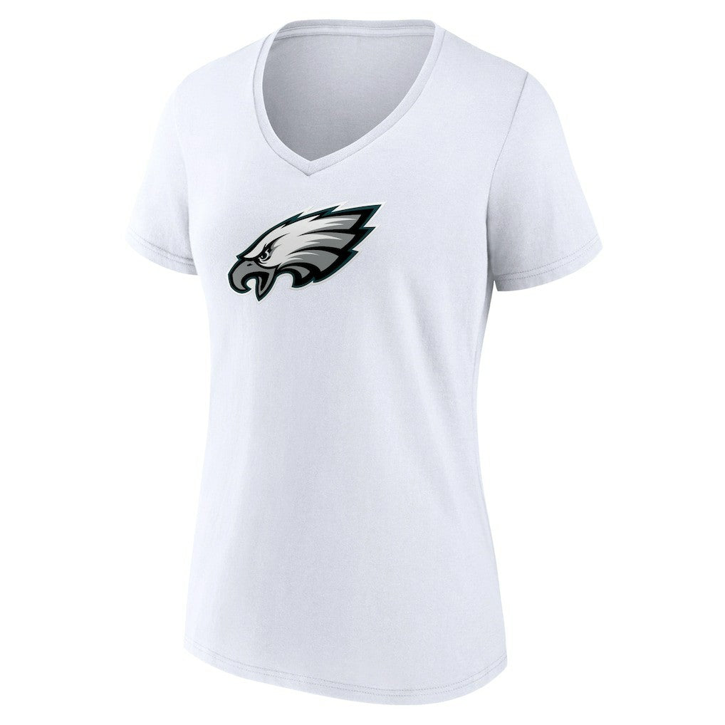 Philadelphia Eagles Women's Primary Team Logo V-Neck T-Shirt | NFL Outlet