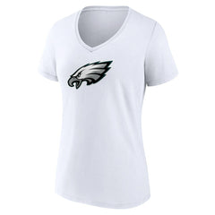 Philadelphia Eagles Women's Primary Team Logo V-Neck T-Shirt | NFL Outlet