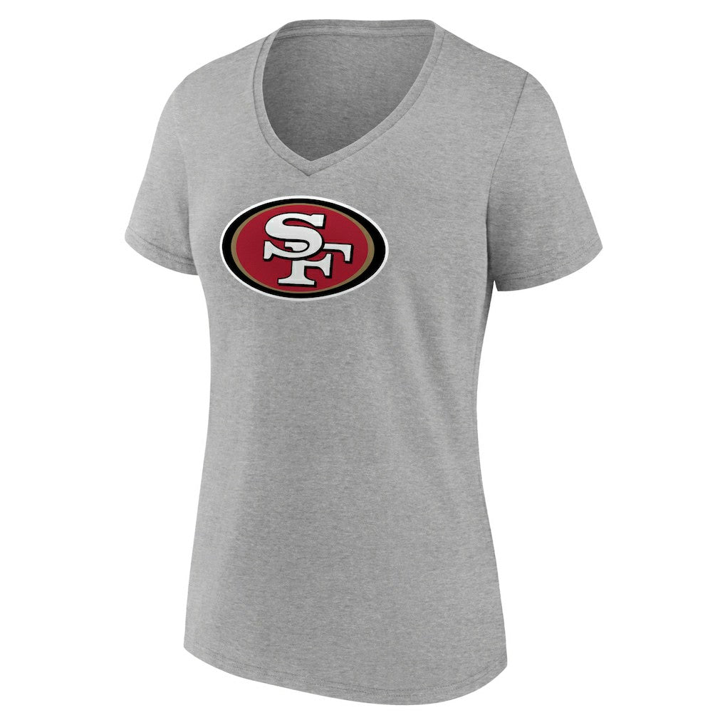 San Francisco 49ers Women's Primary Team Logo V-Neck T-Shirt | NFL On sale