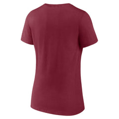 Washington Commanders Women's Primary Team Logo V-Neck T-Shirt | NFL New