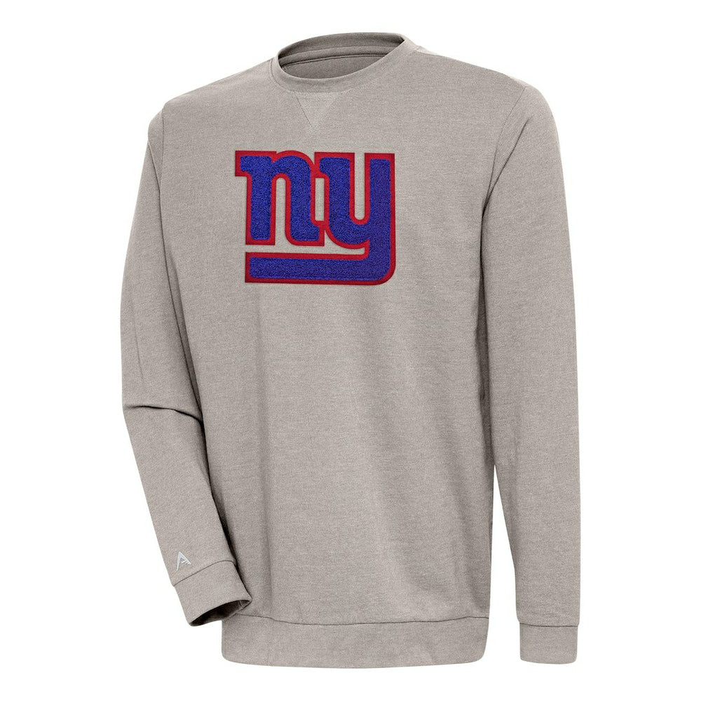 New York Giants Antigua Reward Chenille Pullover Crewneck Sweatshirt | NFL US