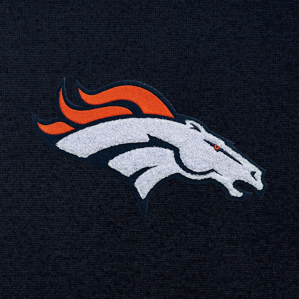 Denver Broncos Antigua Victory Chenille Pullover Hoodie | NFL Outlet