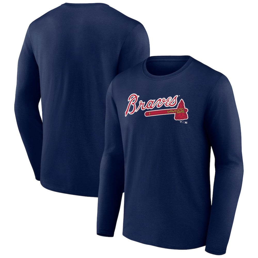 Atlanta Braves Wordmark Long Sleeve T-Shirt - MLB T-shirts