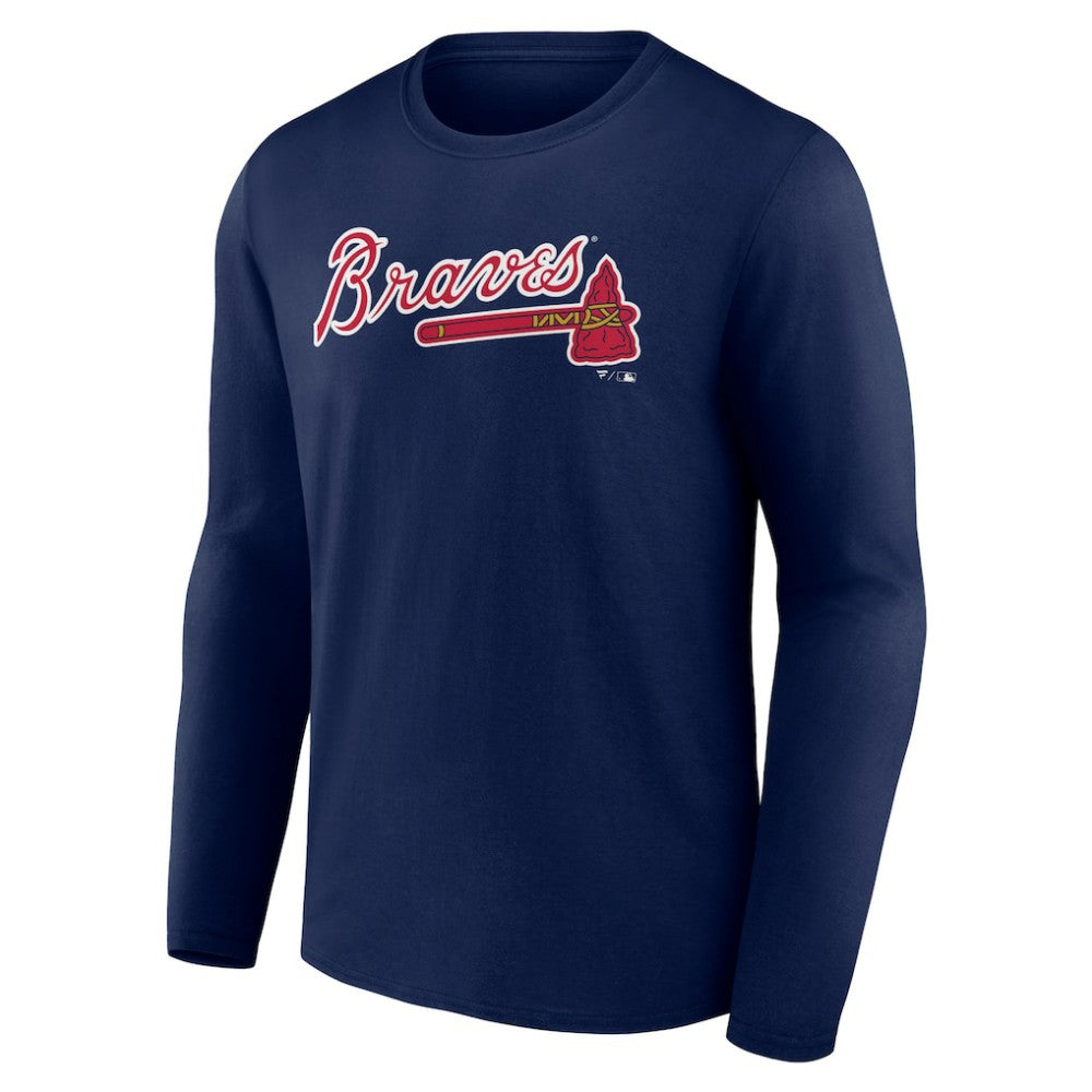 Atlanta Braves Wordmark Long Sleeve T-Shirt - MLB T-shirts