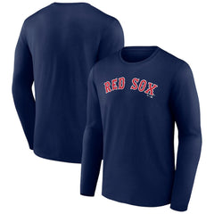 Boston Red Sox Wordmark Long Sleeve T-Shirt - MLB T-shirts