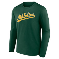Athletics Wordmark Long Sleeve T-Shirt - MLB T-shirts