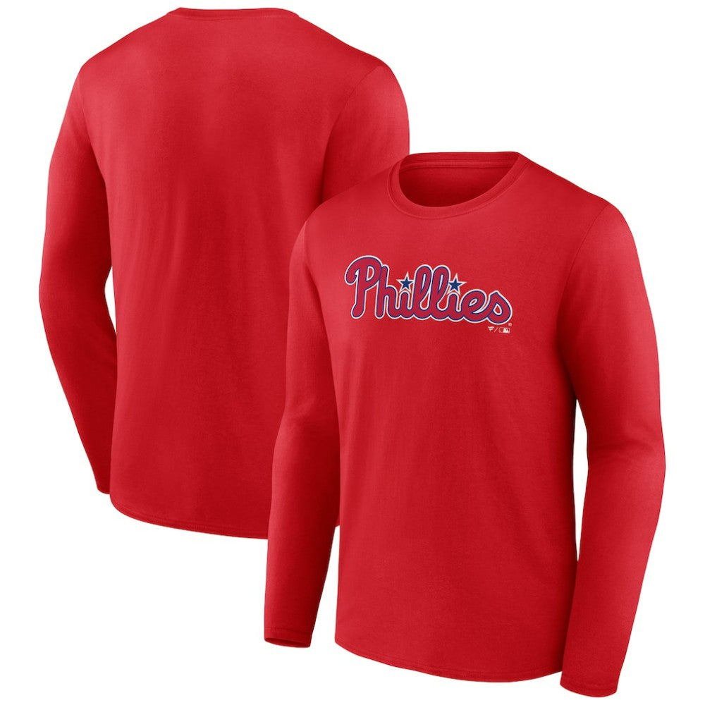 Philadelphia Phillies Wordmark Long Sleeve T-Shirt - MLB T-shirts