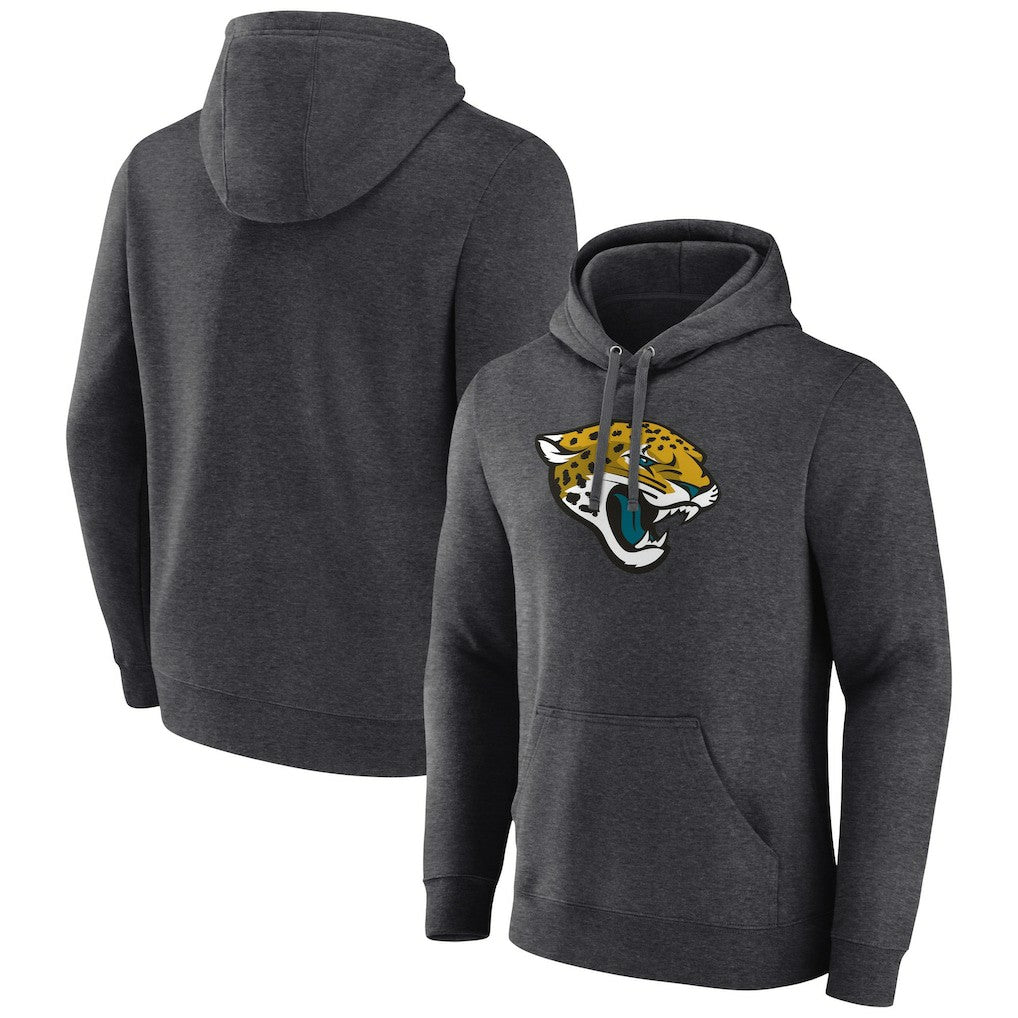 Jacksonville Jaguars Primary Team Logo Fitted Pullover Hoodie | NFL Discount