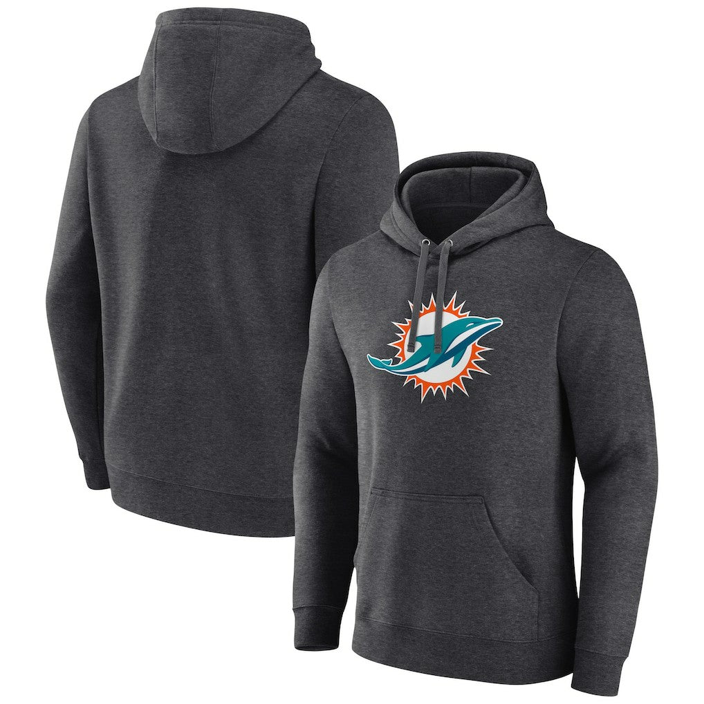 Miami Dolphins Primary Team Logo Fitted Pullover Hoodie | NFL Sale