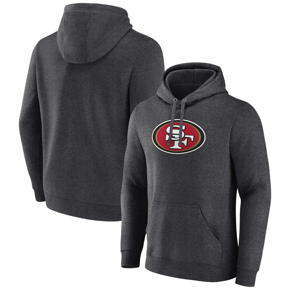 San Francisco 49ers Primary Team Logo Fitted Pullover Hoodie | NFL Outlet