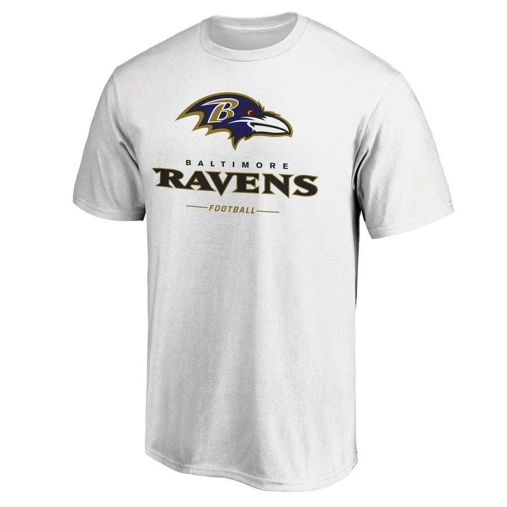 Baltimore Ravens Logo Team Lockup T-Shirt | NFL Discount