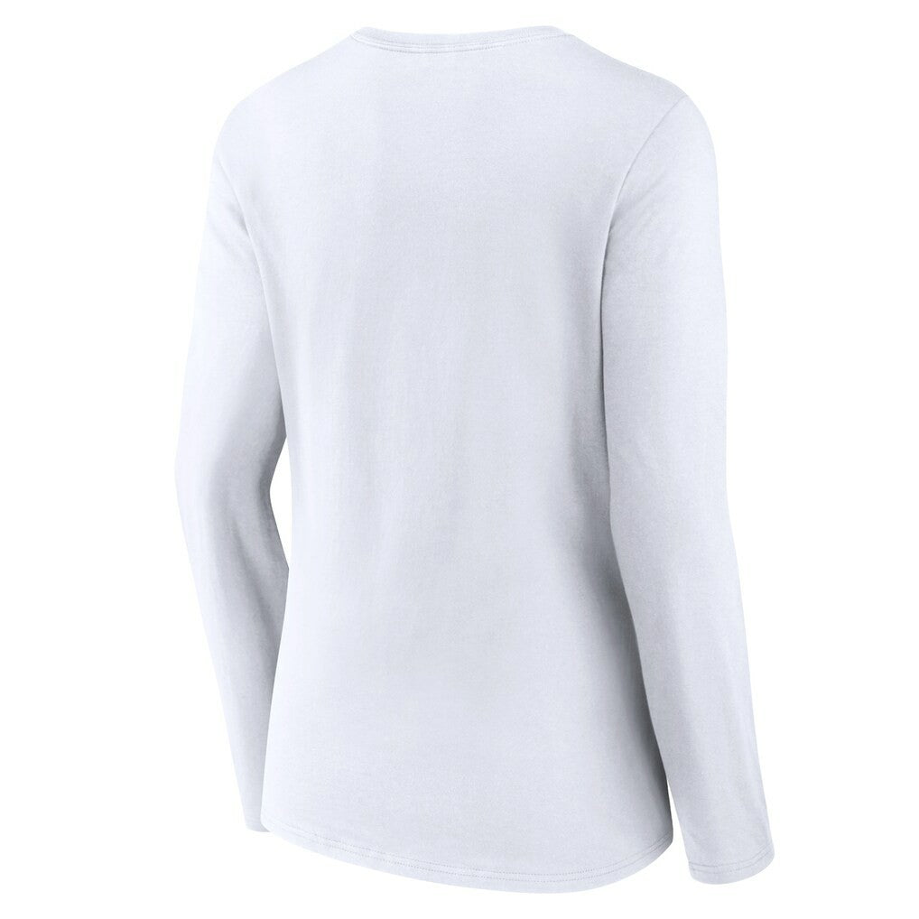 New Orleans Saints Women's Logo Team Lockup Long Sleeve V-Neck T-Shirt | NFL Online