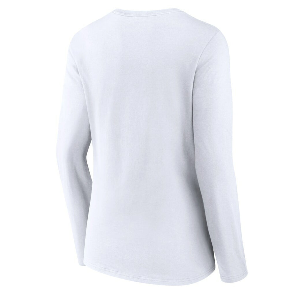 New Orleans Saints Women's Logo Team Lockup Long Sleeve V-Neck T-Shirt | NFL Online