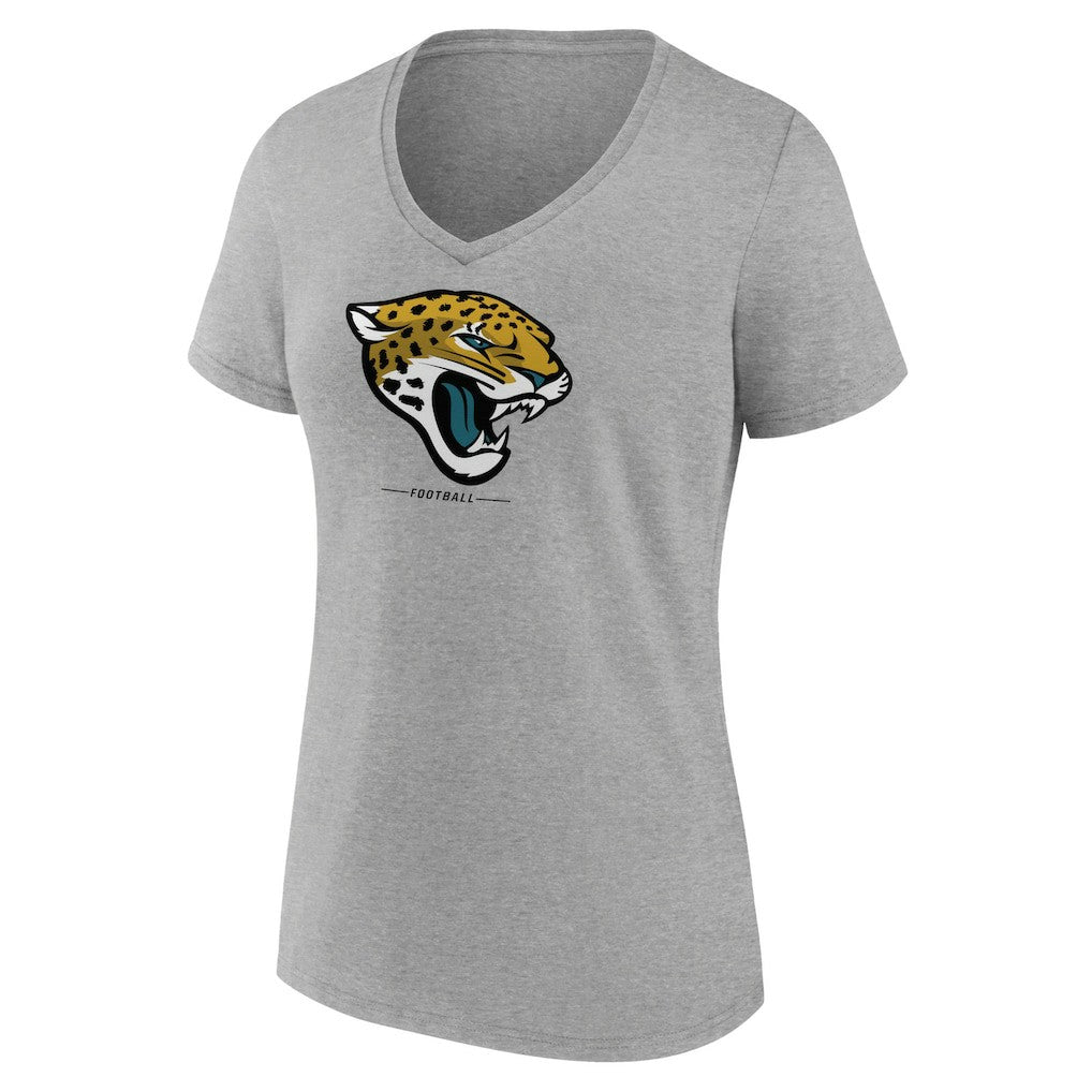 Jacksonville Jaguars Women's Logo Team Lockup V-Neck T-Shirt | NFL On sale