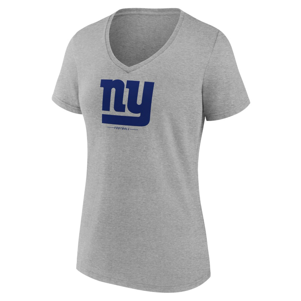 New York Giants Women's Logo Team Lockup V-Neck T-Shirt | NFL US