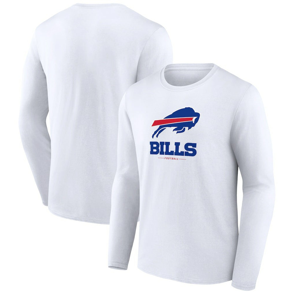 Buffalo Bills Logo Team Lockup Long Sleeve T-Shirt | NFL Near me
