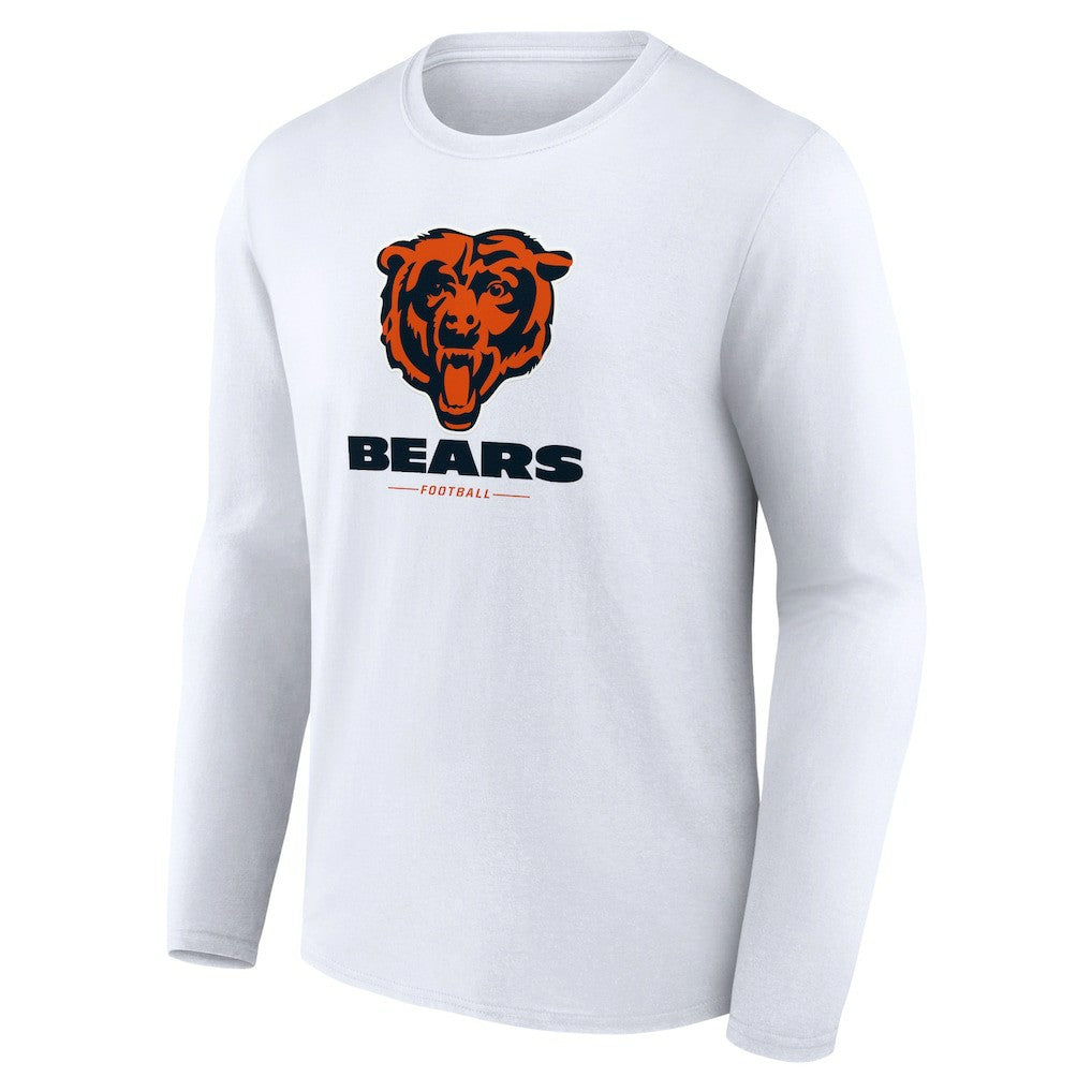 Chicago Bears Logo Team Lockup Long Sleeve T-Shirt | NFL Online