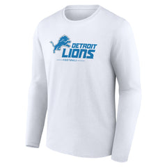 Detroit Lions Logo Team Lockup Long Sleeve T-Shirt | NFL Discount