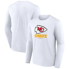 Kansas City Chiefs Logo Team Lockup Long Sleeve T-Shirt | NFL On sale