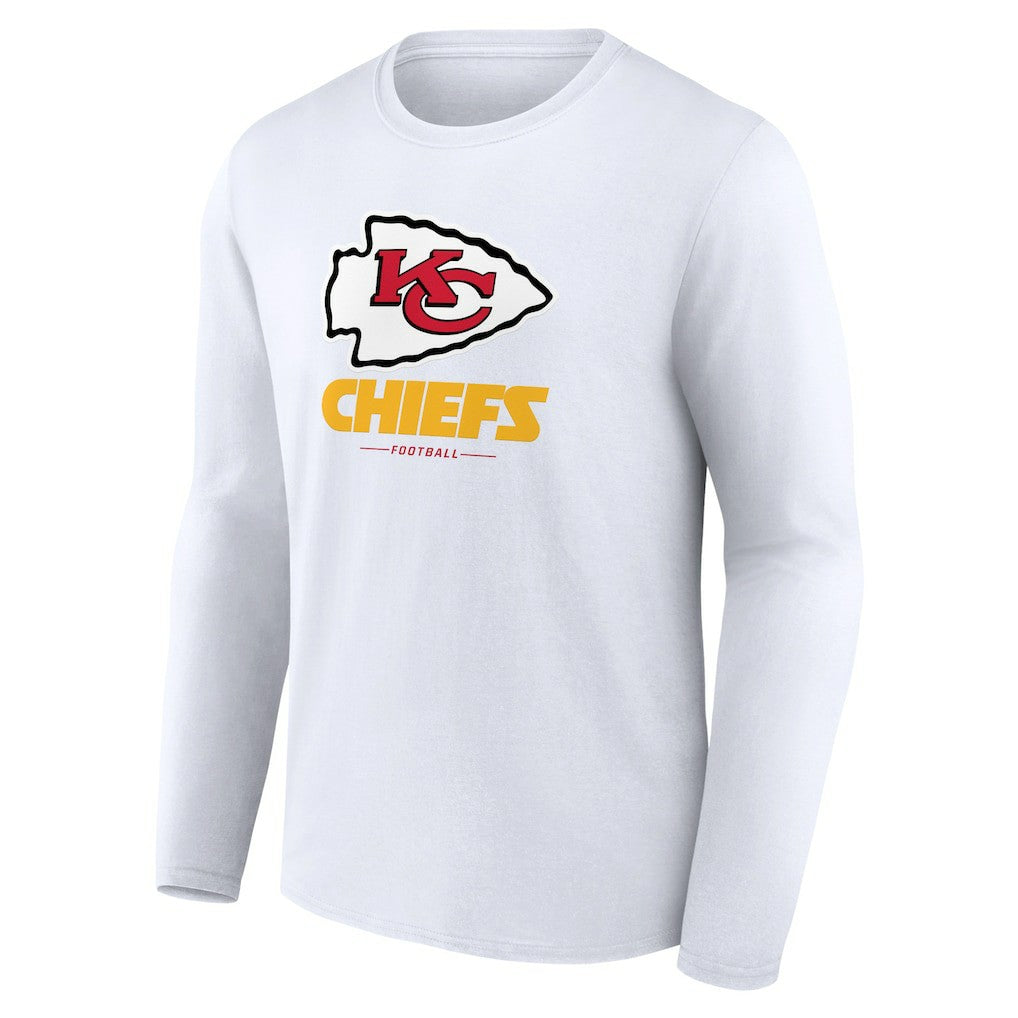 Kansas City Chiefs Logo Team Lockup Long Sleeve T-Shirt | NFL On sale