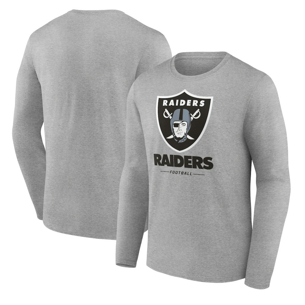 Las Vegas Raiders Logo Team Lockup Long Sleeve T-Shirt | NFL New