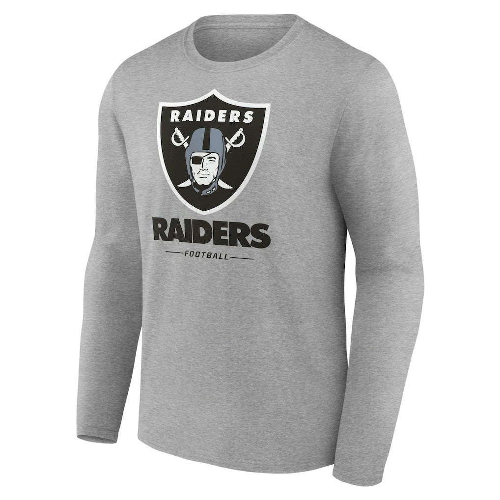 Las Vegas Raiders Logo Team Lockup Long Sleeve T-Shirt | NFL New