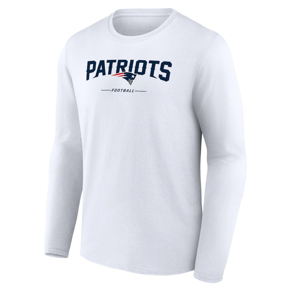 New England Patriots Logo Team Lockup Long Sleeve T-Shirt | NFL Near me