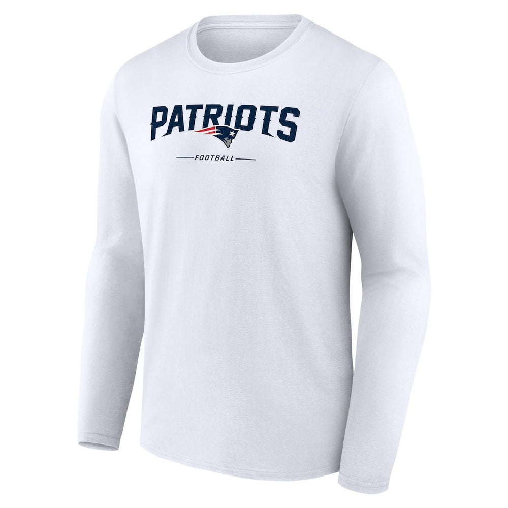 New England Patriots Logo Team Lockup Long Sleeve T-Shirt | NFL Near me
