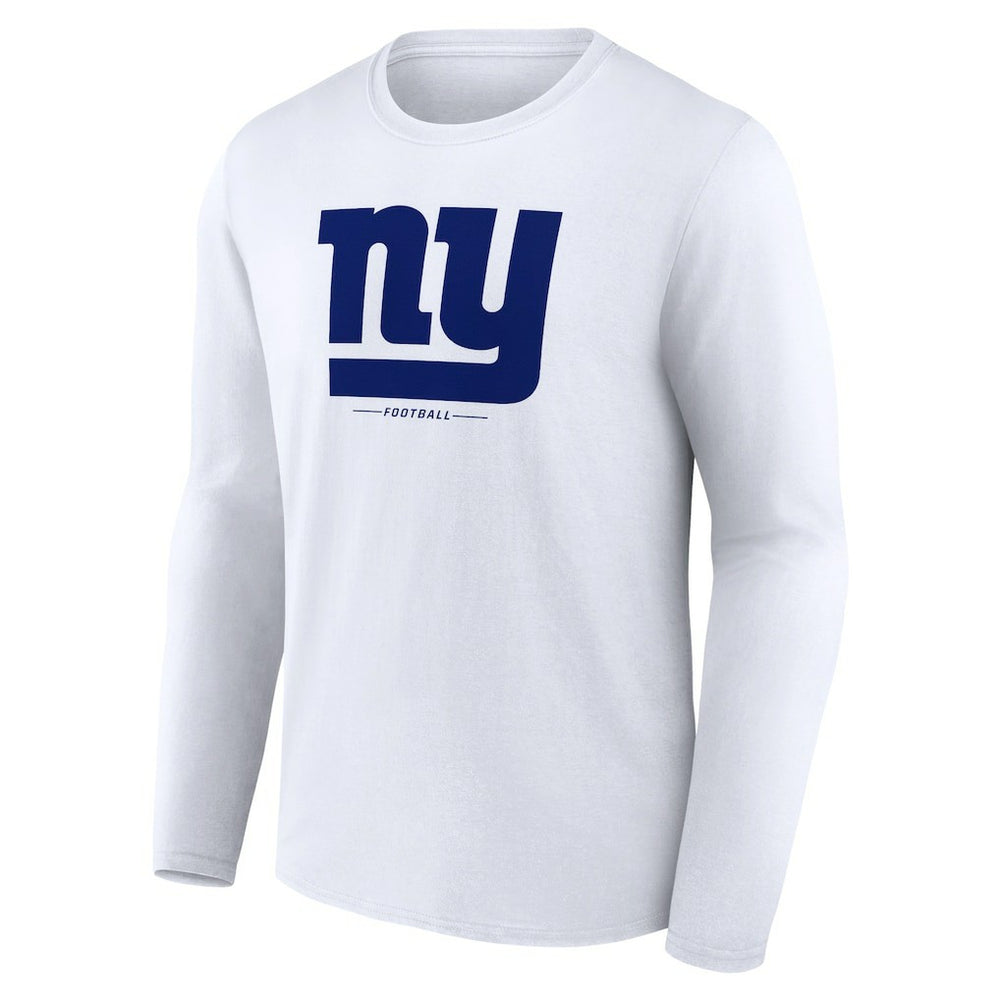 New York Giants Logo Team Lockup Long Sleeve T-Shirt | NFL On sale
