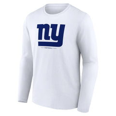 New York Giants Logo Team Lockup Long Sleeve T-Shirt | NFL On sale