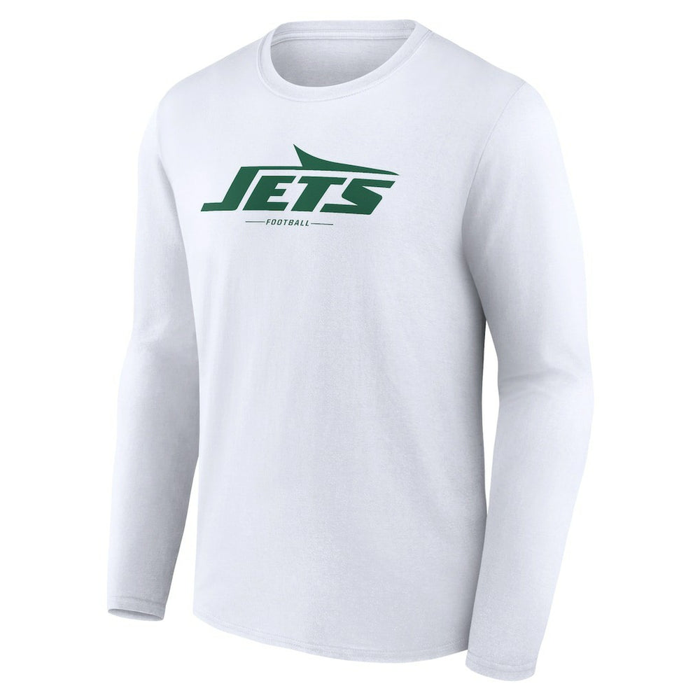 New York Jets Logo Team Lockup Long Sleeve T-Shirt | NFL Outlet