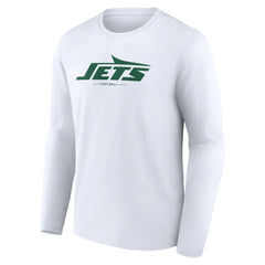 New York Jets Logo Team Lockup Long Sleeve T-Shirt | NFL Outlet