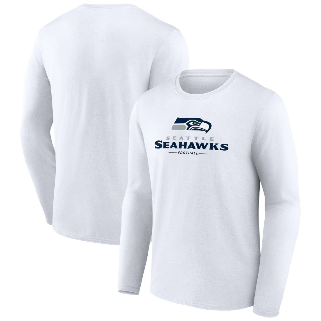 Seattle Seahawks Logo Team Lockup Long Sleeve T-Shirt | NFL US