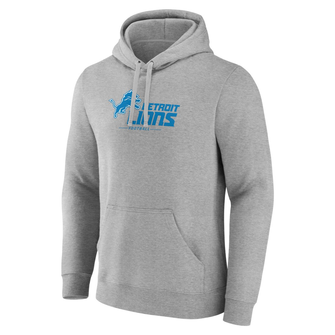 Detroit Lions Primary Logo Team Lockup Fitted Pullover Hoodie | NFL Discount