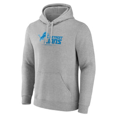 Detroit Lions Primary Logo Team Lockup Fitted Pullover Hoodie | NFL Discount