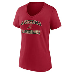 Arizona Diamondbacks Women's Heart and Soul V-Neck T-Shirt - MLB T-shirts
