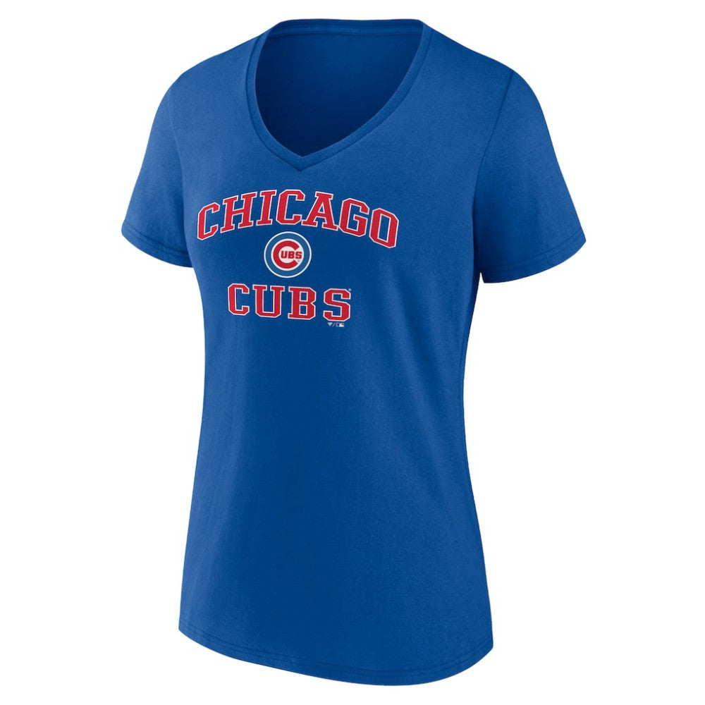 Chicago Cubs Women's Heart and Soul V-Neck T-Shirt - MLB T-shirts