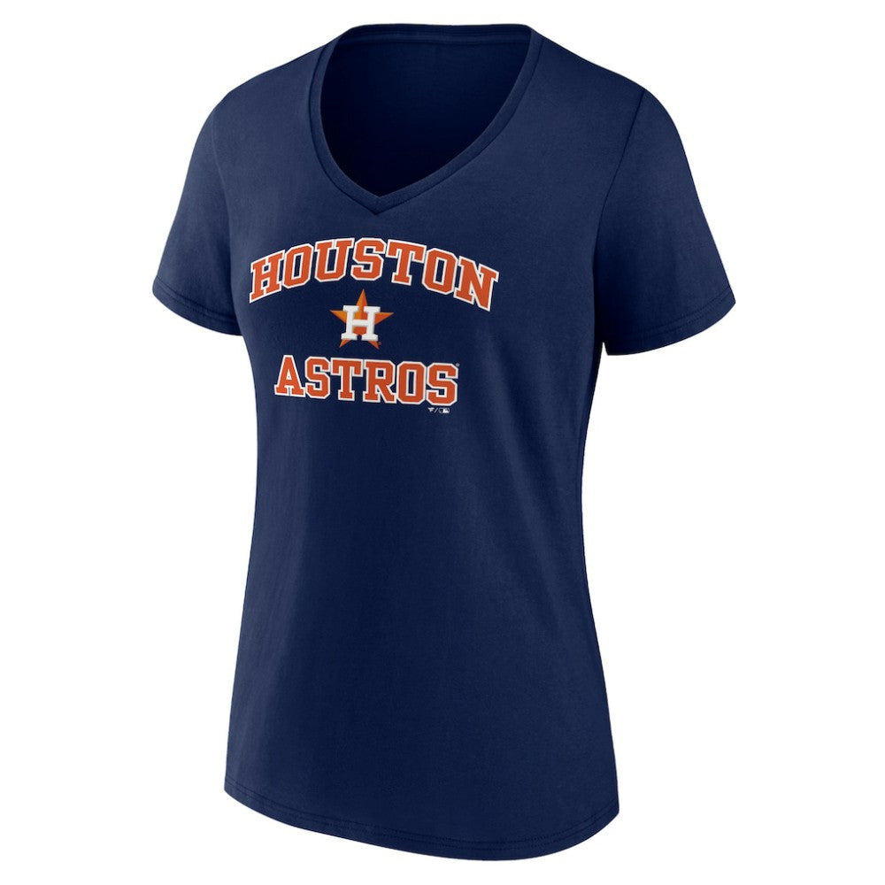 Houston Astros Women's Heart and Soul V-Neck T-Shirt - MLB T-shirts