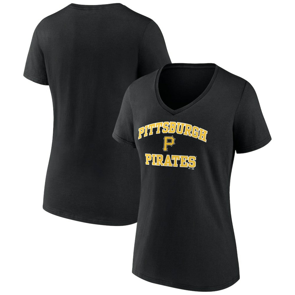 Pittsburgh Pirates Women's Heart and Soul V-Neck T-Shirt - MLB T-shirts