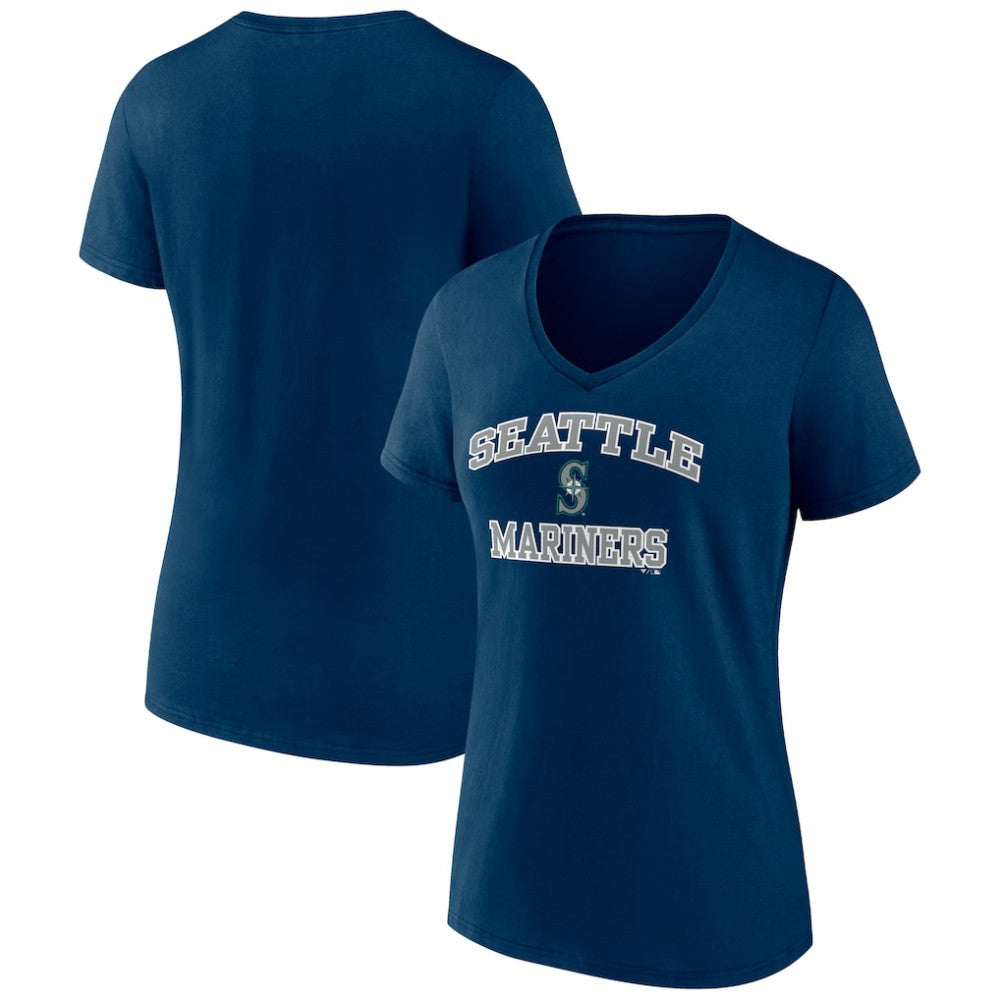 Seattle Mariners Women's Heart and Soul V-Neck T-Shirt - MLB T-shirts