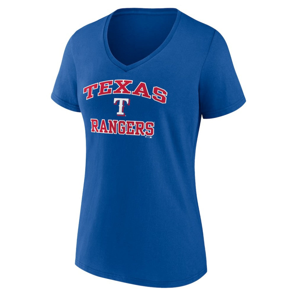 Texas Rangers Women's Heart and Soul V-Neck T-Shirt - MLB T-shirts