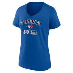 Toronto Blue Jays Women's Heart and Soul V-Neck T-Shirt - MLB T-shirts