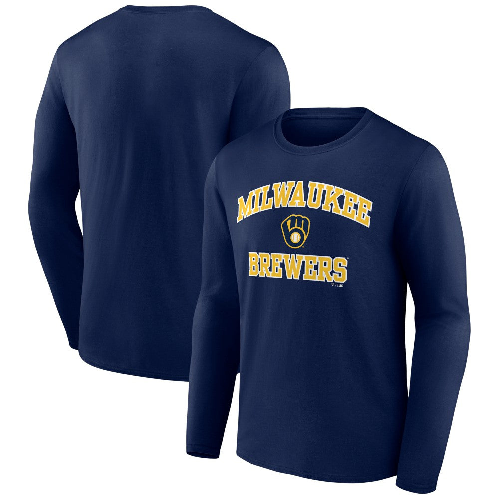 Milwaukee Brewers Heart and Soul Long Sleeve T-Shirt - MLB T-shirts