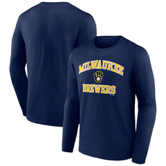Milwaukee Brewers Heart and Soul Long Sleeve T-Shirt - MLB T-shirts