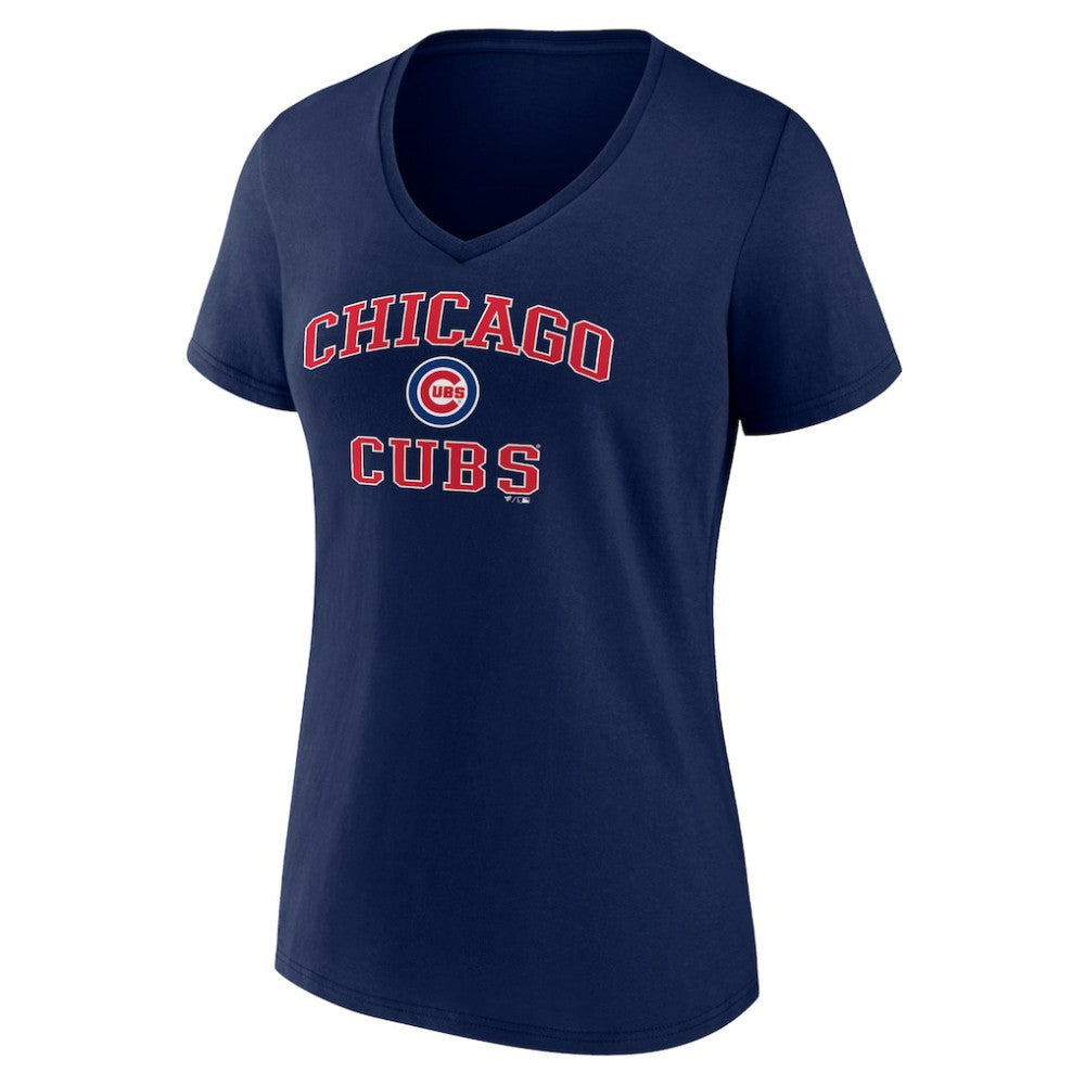 Chicago Cubs Women's Heart and Soul V-Neck T-Shirt - MLB T-shirts