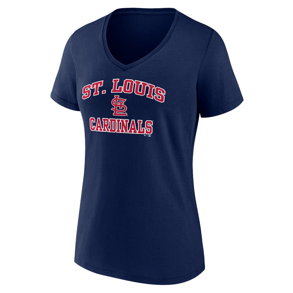 St. Louis Cardinals Women's Heart and Soul V-Neck T-Shirt - MLB T-shirts