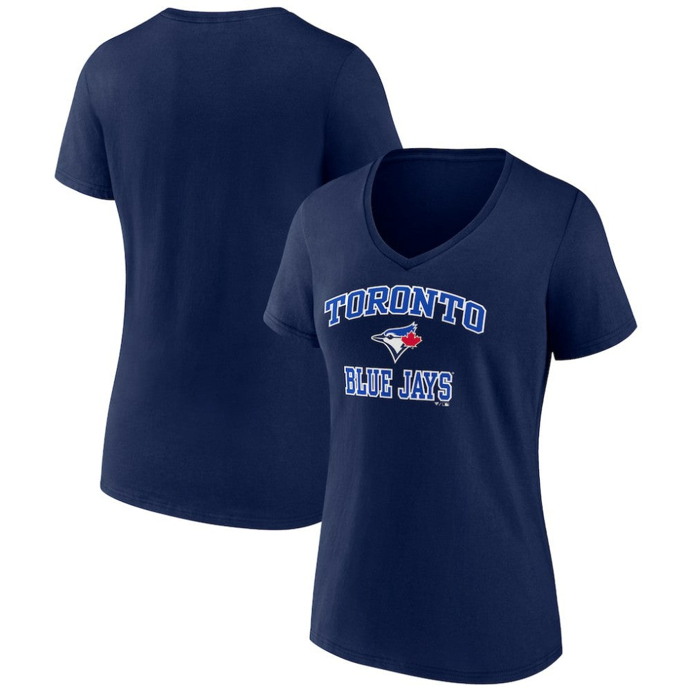 Toronto Blue Jays Women's Heart and Soul V-Neck T-Shirt - MLB T-shirts
