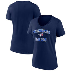 Toronto Blue Jays Women's Heart and Soul V-Neck T-Shirt - MLB T-shirts